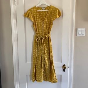 Lucky Brand 🍀 Marigold Midi Dress